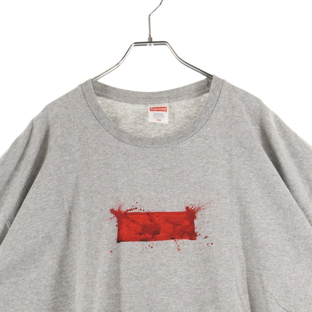 SUPREME(シュプリーム) 22SS Ralph Steadman Box Logo Tee ラルフステッドマン ボックスロゴプリント 半袖Tシャツ カットソー グレー