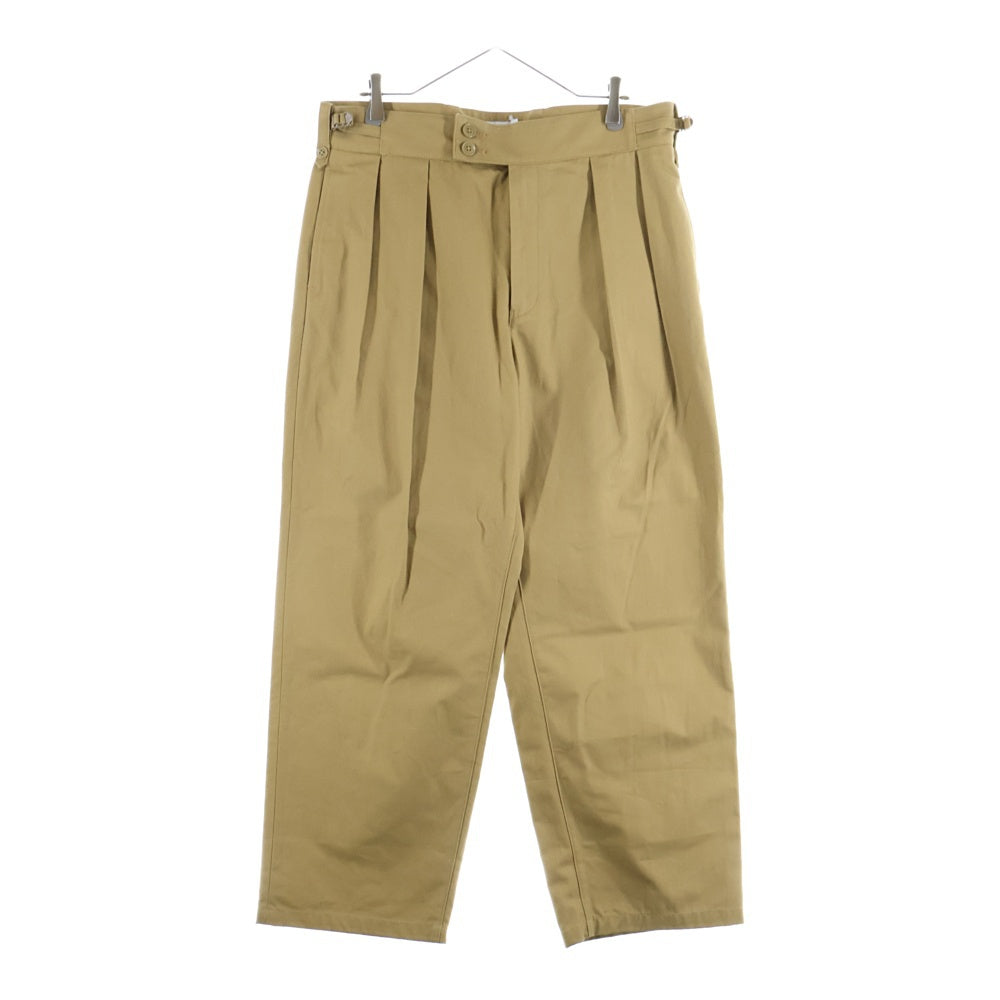 WTAPS(ダブルタップス) 24SS LEZ GLUCA TROUSERS COTTON CNVS キャンバス 2タック グルカトラウザーズ パンツ ブラウン 241TQDT-PTM06
