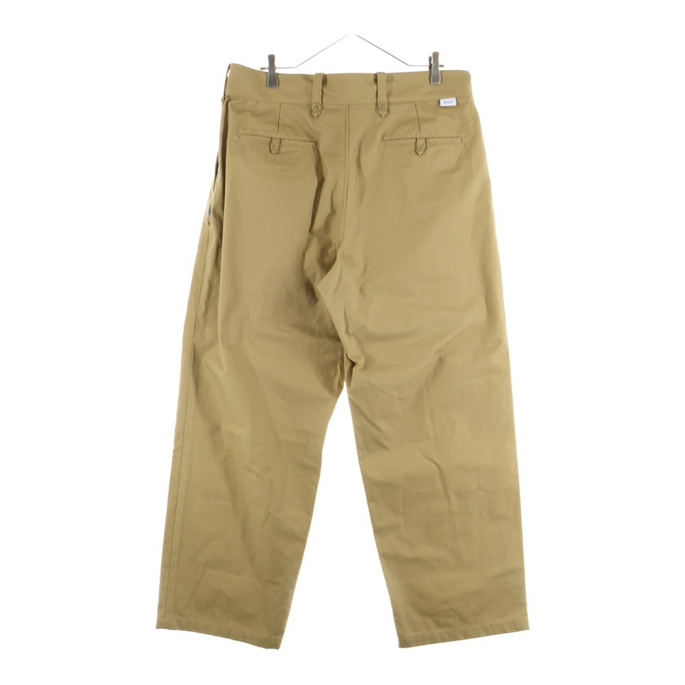 WTAPS(ダブルタップス) 24SS LEZ GLUCA TROUSERS COTTON CNVS キャンバス 2タック グルカトラウザーズ パンツ ブラウン 241TQDT-PTM06