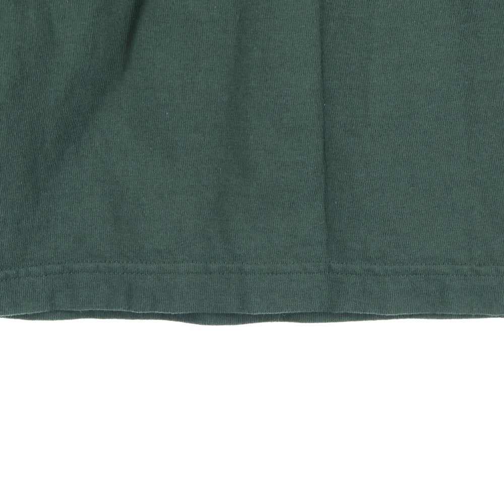 WTAPS(ダブルタップス) 23AW AII 01 LS COTTON PROTECT ロゴ刺繍 長袖Tシャツ ロンT グリーン 232ATDT-CSM06