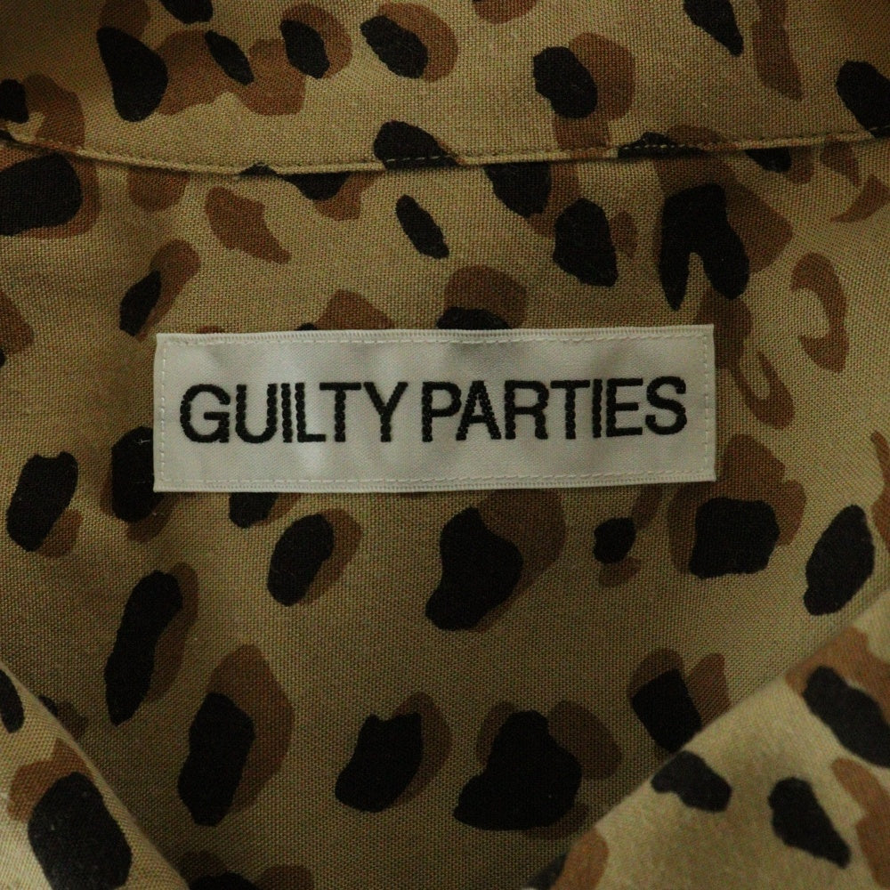 WACKO MARIA(ワコマリア) 23AW HAWAIIAN SHIRT L/S (TYPE-3) レオパード オープンカラー ハワイアン 長袖シャツ ブラウン 23FW-WMS-HI06