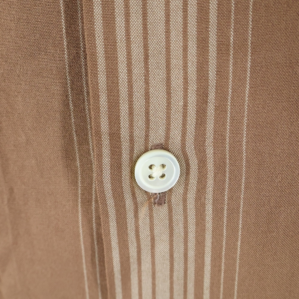 WACKO MARIA(ワコマリア) 22AW STRIPED OPEN COLLAR RAYON L/S SHIRT ストライプオープンカラー レーヨン 長袖シャツ ブラウン
