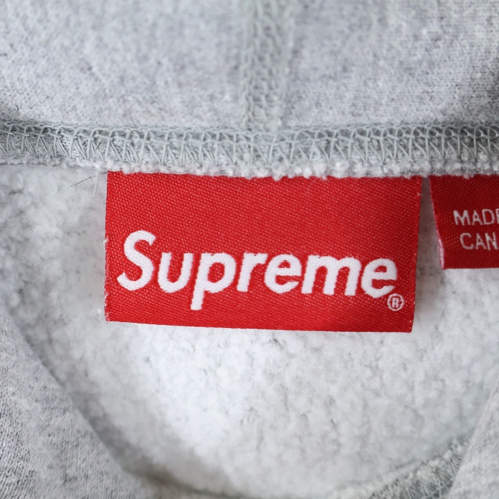 SUPREME(シュプリーム) 21SS ×Kaws Chalk Box Logo Hooded Sweatshirt カウズ チョーク ボックスロゴ スウェット プルオーバーパーカー グレー