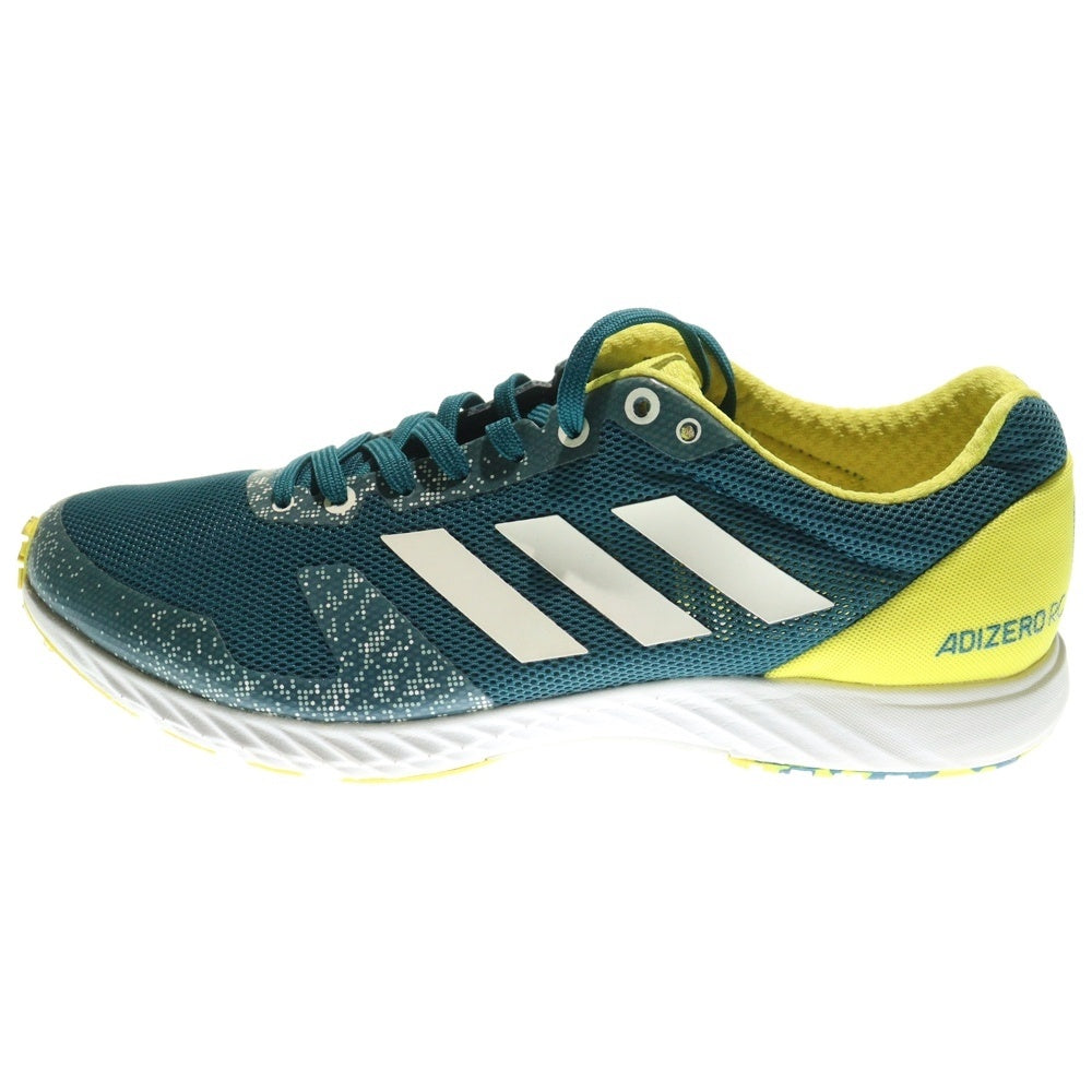 adidas(アディダス) ADIZERO RC WIDE アディゼロ RC ワイド メッシュ ローカットスニーカー グリーン/イエロー US8/26cm BB7362