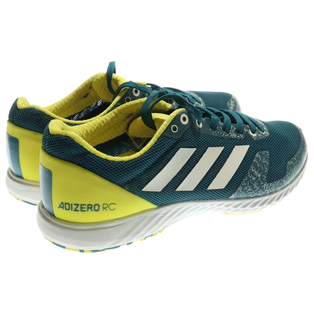 adidas(アディダス) ADIZERO RC WIDE アディゼロ RC ワイド メッシュ ローカットスニーカー グリーン/イエロー US8/26cm BB7362