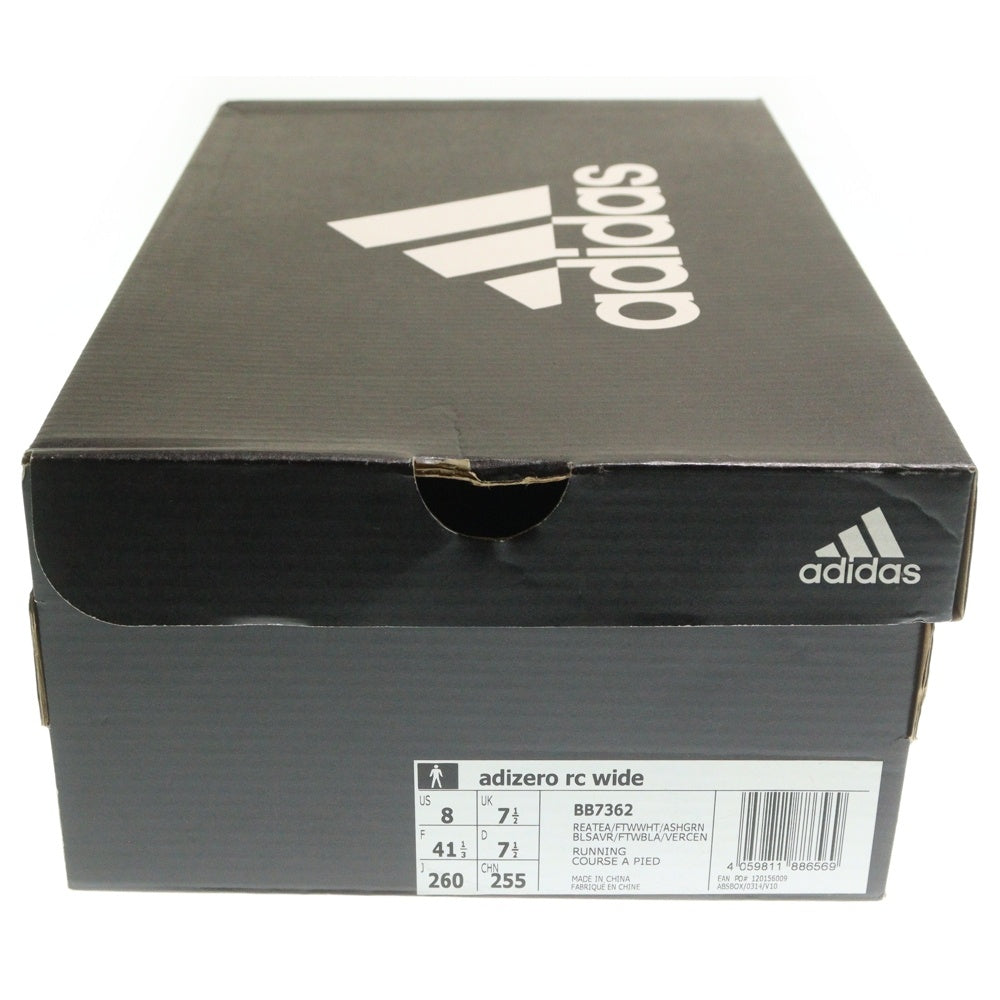 adidas(アディダス) ADIZERO RC WIDE アディゼロ RC ワイド メッシュ ローカットスニーカー グリーン/イエロー US8/26cm BB7362