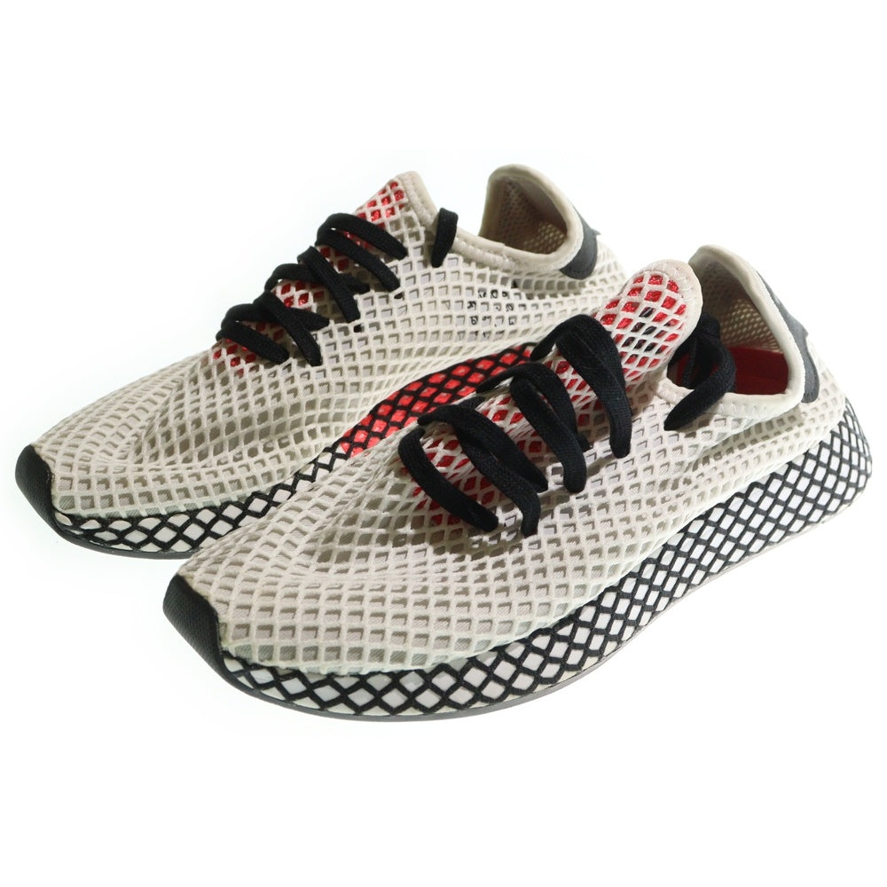 adidas(アディダス) DEERUPT RUNNER ディーラプト ランナー メッシュ ローカットスニーカー ホワイト US8/26cm DB2686
