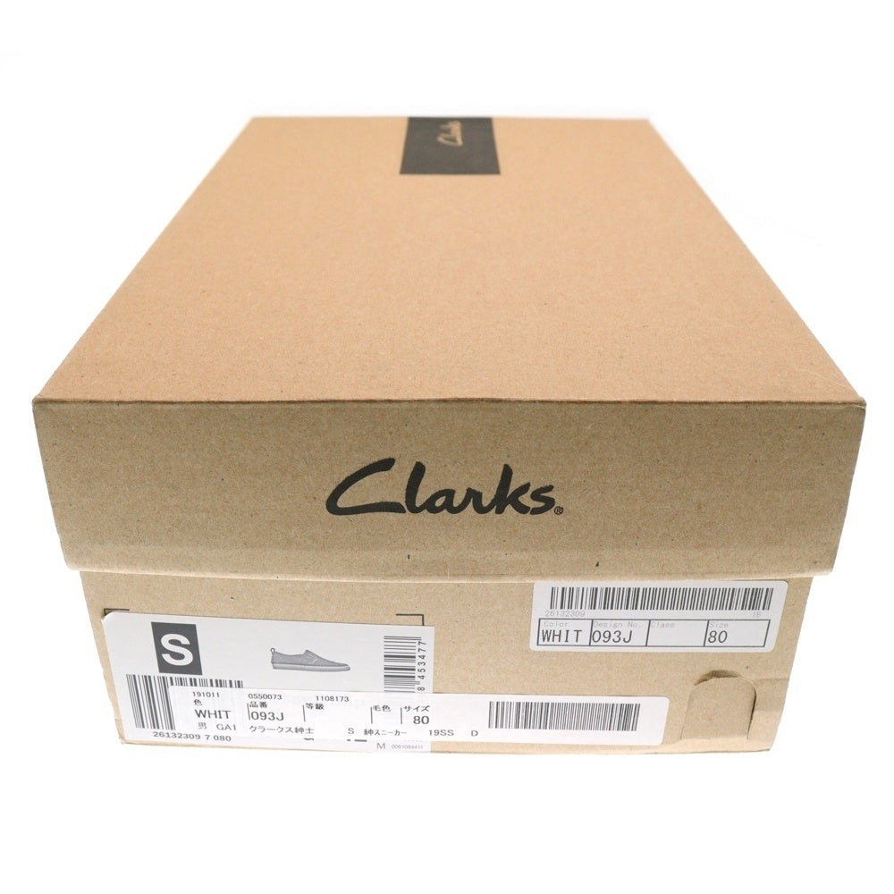 Clarks(クラークス) KESSELL SLIP ON ケセル レザー スリッポン ローカットスニーカー ホワイト US9/27cm 093J
