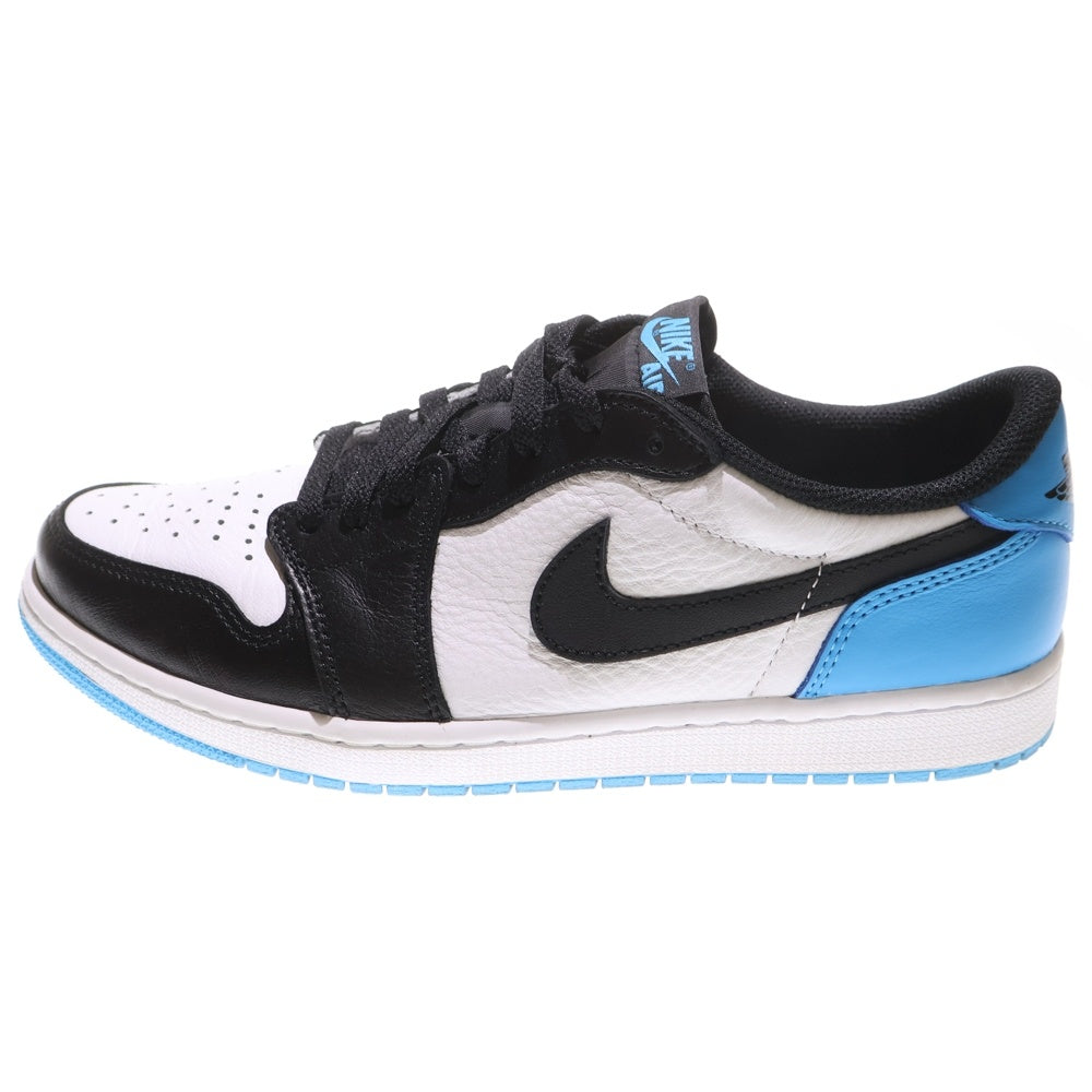 NIKE(ナイキ) AIR JORDAN 1 LOW OG BLACK POWDER BLUE UNC エアジョーダン1 ローカットスニーカー ブルー/ブラック/ホワイト US10.5/28.5cm CZ0790-104