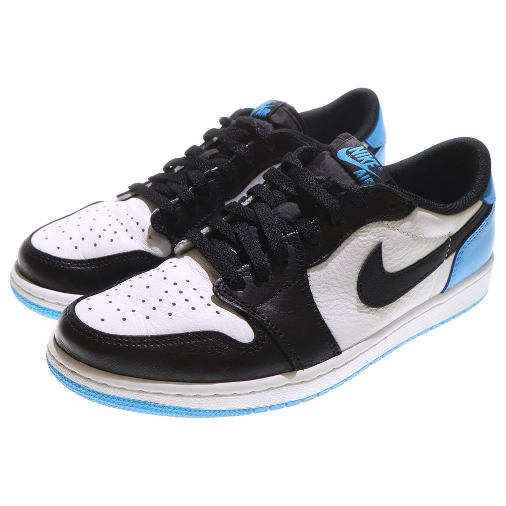 NIKE(ナイキ) AIR JORDAN 1 LOW OG BLACK POWDER BLUE UNC エアジョーダン1 ローカットスニーカー ブルー/ブラック/ホワイト US10.5/28.5cm CZ0790-104