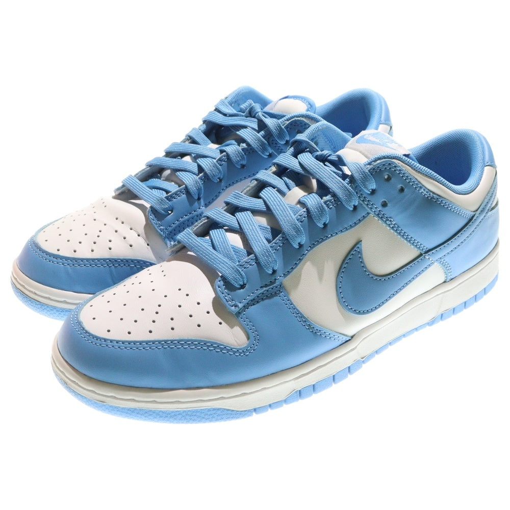 NIKE(ナイキ) DUNK LOW RETRO UNC UNIVERSITY BLUE ダンク レトロ ノースカロライナ ローカットスニーカー ホワイト/ブルー US10.5/28.5cm DD1391-102