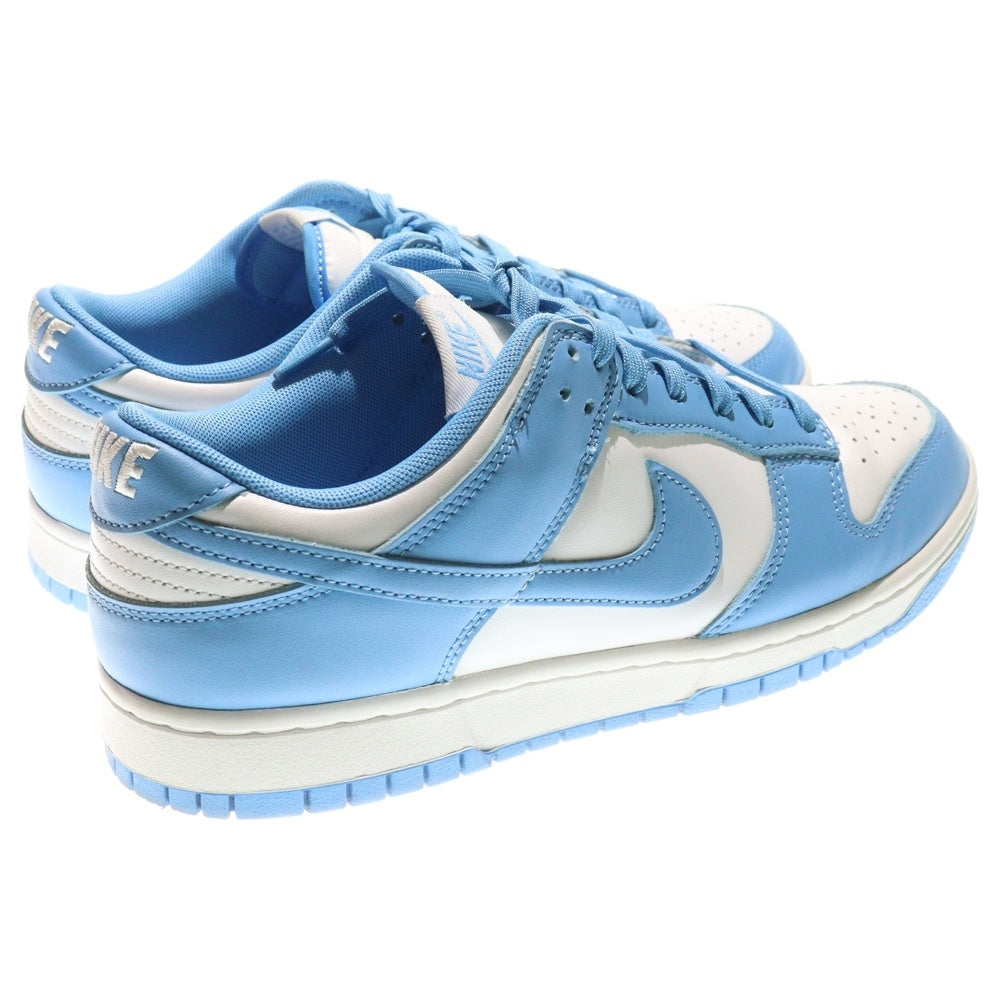 NIKE(ナイキ) DUNK LOW RETRO UNC UNIVERSITY BLUE ダンク レトロ ノースカロライナ ローカットスニーカー ホワイト/ブルー US10.5/28.5cm DD1391-102