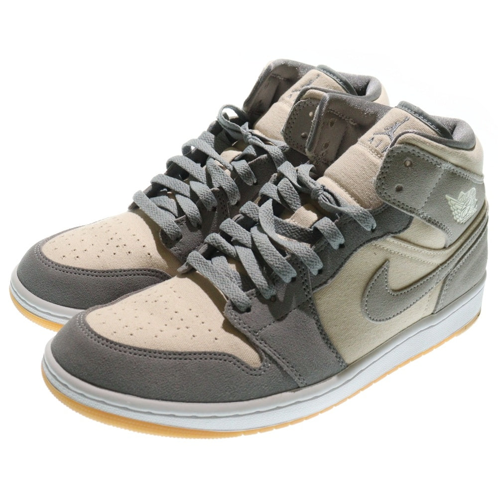 NIKE(ナイキ) AIR JORDAN 1 MID SE COCONUT MILK エアジョーダン1 ココナッツミルク ミッドカットスニーカー グレー US10.5/28.5cm DN4281-100