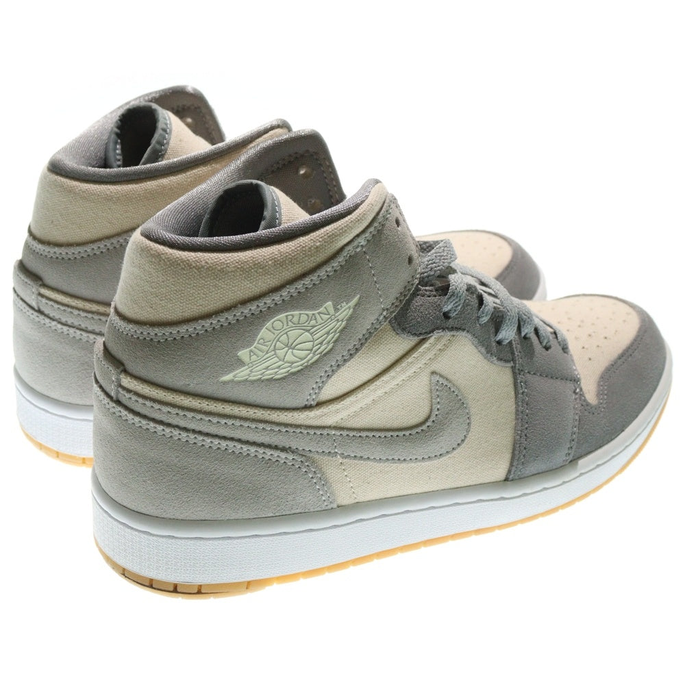 NIKE(ナイキ) AIR JORDAN 1 MID SE COCONUT MILK エアジョーダン1 ココナッツミルク ミッドカットスニーカー グレー US10.5/28.5cm DN4281-100