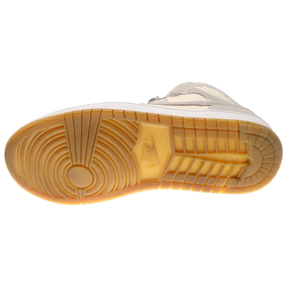 NIKE(ナイキ) AIR JORDAN 1 MID SE COCONUT MILK エアジョーダン1 ココナッツミルク ミッドカットスニーカー グレー US10.5/28.5cm DN4281-100