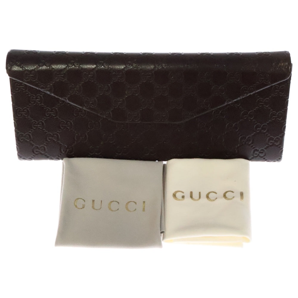 GUCCI(グッチ) サイドロゴ ウェリントンサングラス メガネ ブラック/ゴールド GG3784