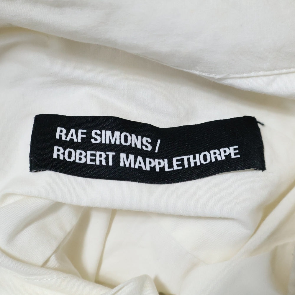 RAF SIMONS(ラフシモンズ) 17SS×ROBERT MAPPLETHORPE OVERSIZED SHIRT UNTITLED 1972 ロバート メイプルソープ サイドパッチ オーバーサイズ長袖シャツ ホワイト 171-208