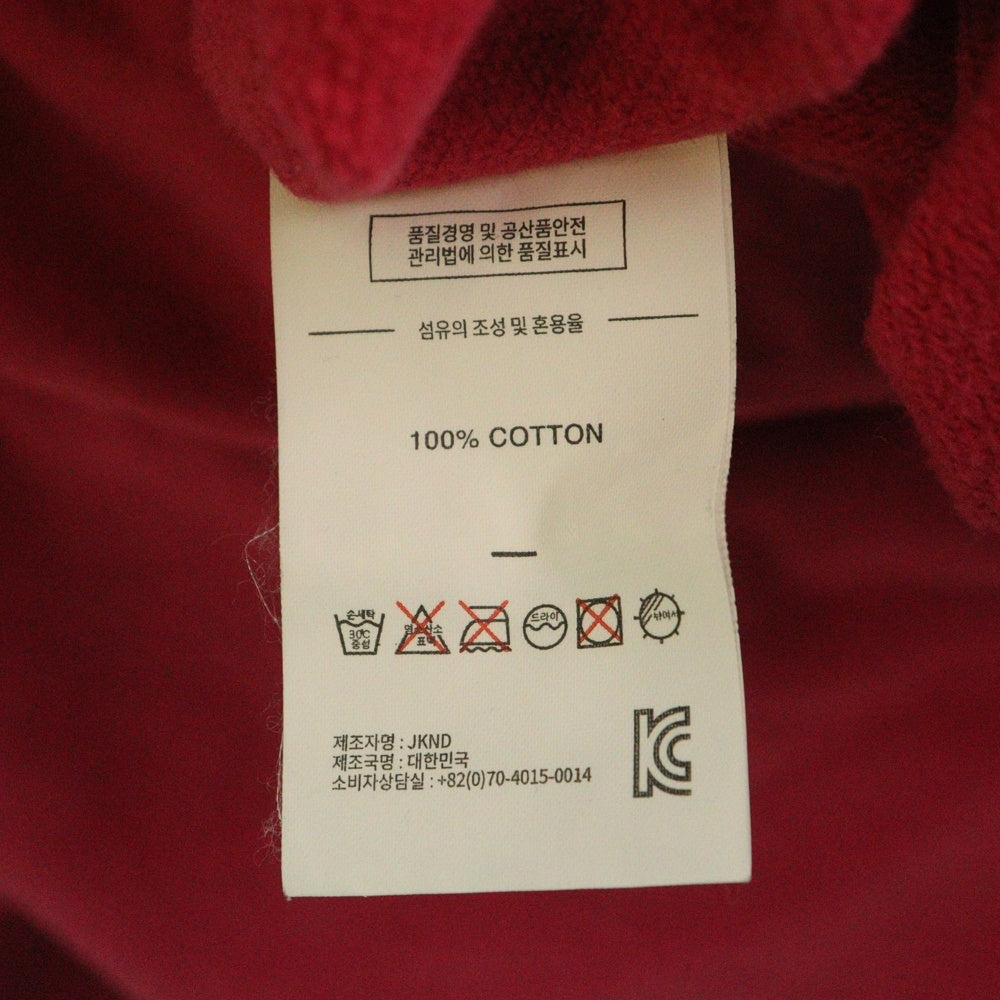 THISISNEVERTHAT(ディスイズネバーザット) フロントロゴエンブロイダリー クルーネック スウェットトレーナー ピンク