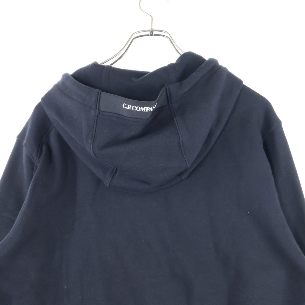 C.P. Company(シーピーカンパニー) サイドロゴポケット プルオーバーパーカー スウェットフーディ ブラック CMSS023A 005086W