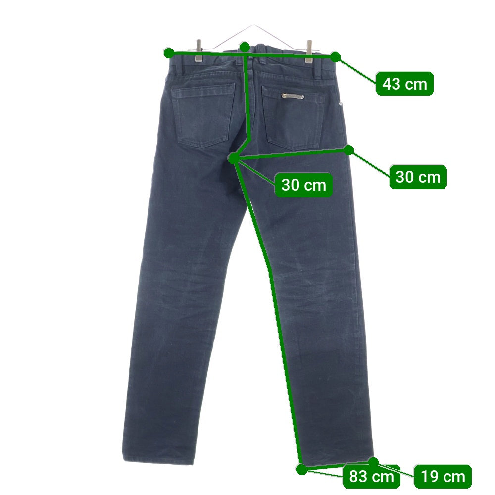 CHROME HEARTS(クロムハーツ) 5POCKET DENIM PANTS 5ポケット クロスボールボタン デニム パンツ ブラック