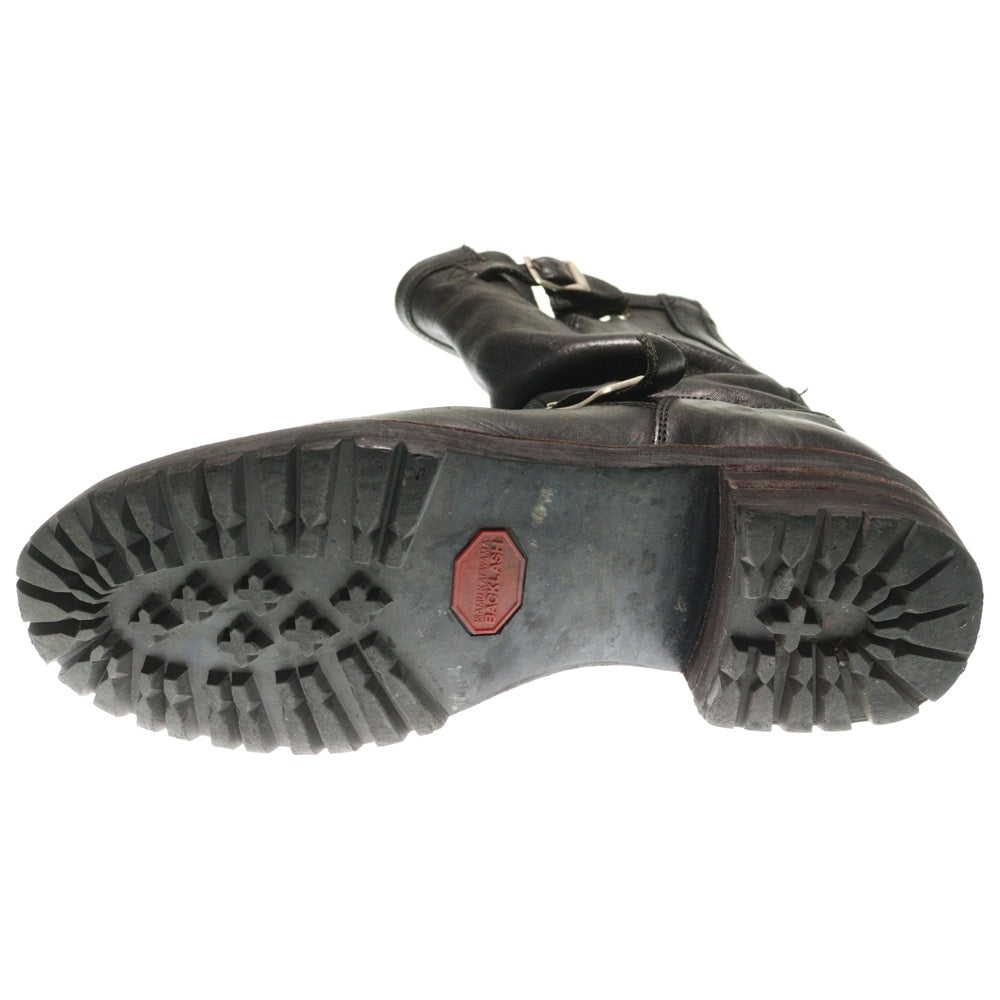 ISAMU KATAYAMA BACKLASH(イサムカタヤマバックラッシュ) ダブルショルダーレザー エンジニアブーツ ブラック