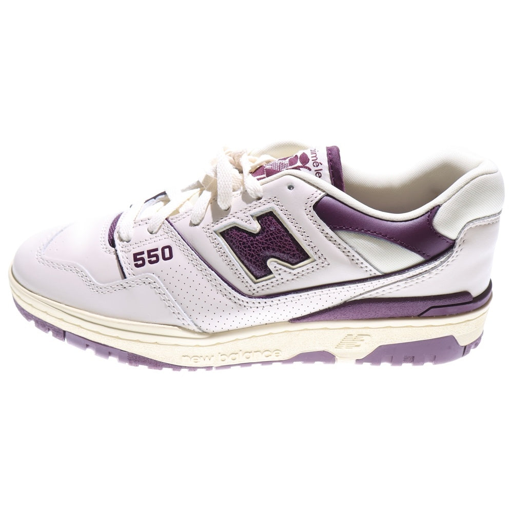 New Balance(ニューバランス) ×AIME LEON DORE BB550AR1 エメ レオン ドレ ローカットスニーカー ホワイト/パープル US10/28cm
