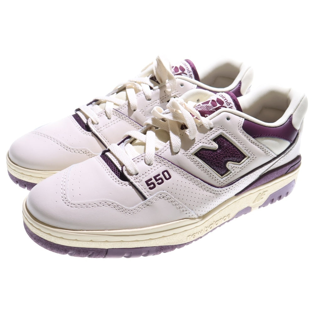 New Balance(ニューバランス) ×AIME LEON DORE BB550AR1 エメ レオン ドレ ローカットスニーカー ホワイト/パープル US10/28cm