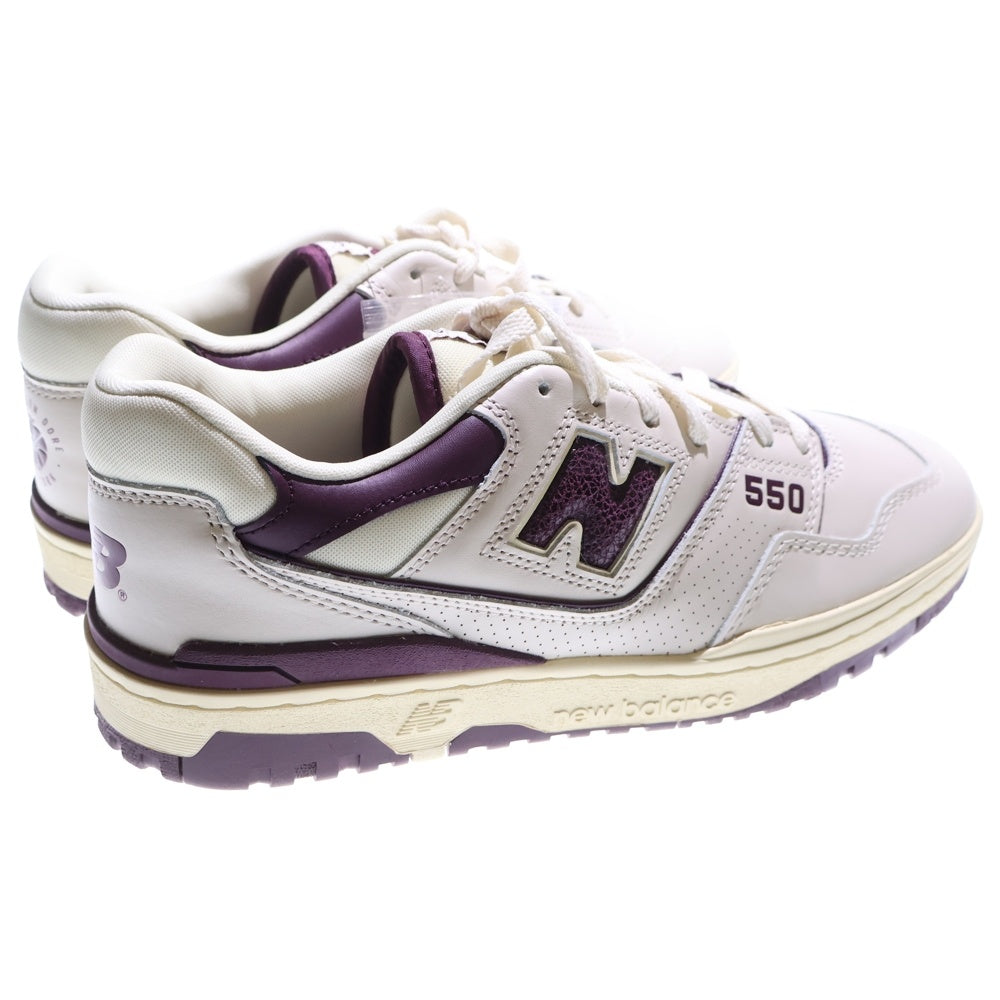 New Balance(ニューバランス) ×AIME LEON DORE BB550AR1 エメ レオン ドレ ローカットスニーカー ホワイト/パープル US10/28cm