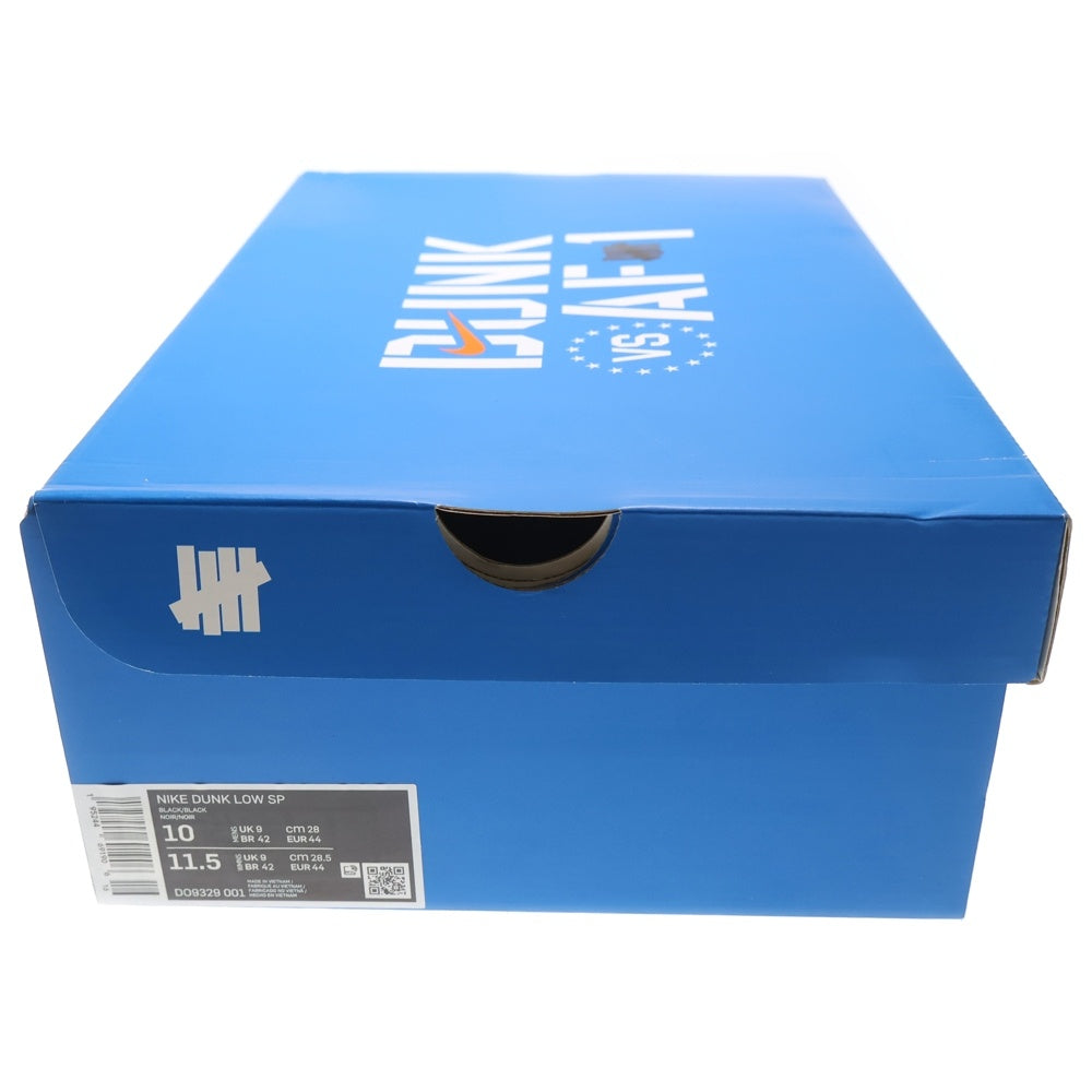 NIKE(ナイキ) ×UNDEFEATED DUNK LOW SP 5 ON IT アンディフィーテッド ダンク ローカットスニーカー ブラック US10/28cm DO9329-001