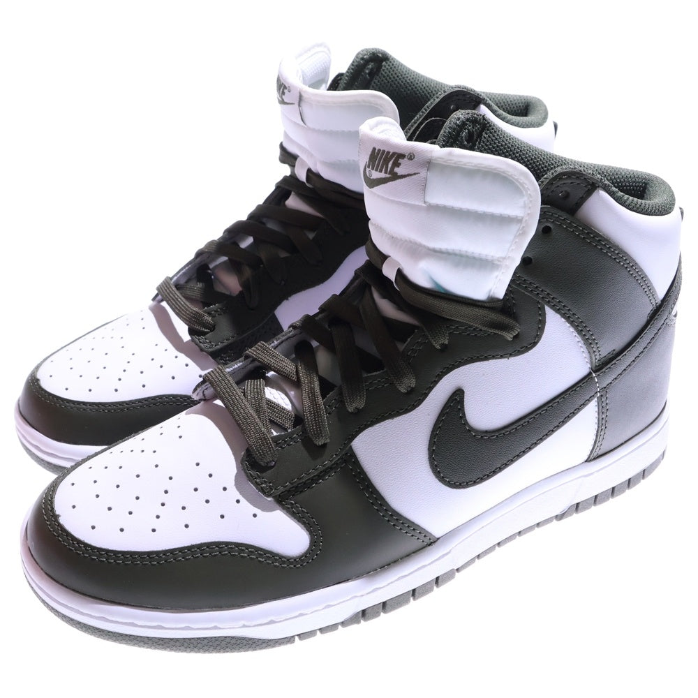 NIKE(ナイキ) DUNK HIGH CHAMPIONSHIP KHAKI ダンク チャンピオンシップ カーキ ハイカットスニーカー ホワイト/カーキ US10/28cm DD1399-107