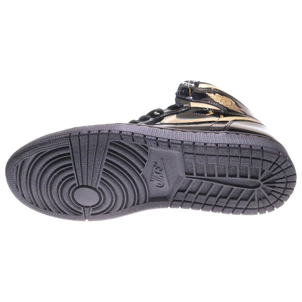 NIKE(ナイキ) AIR JORDAN 1 HIGH OG METALIC GOLD エアジョーダン1 メタリック ゴールド ハイカットスニーカー ブラック/ゴールド US10/28cm 555088-032