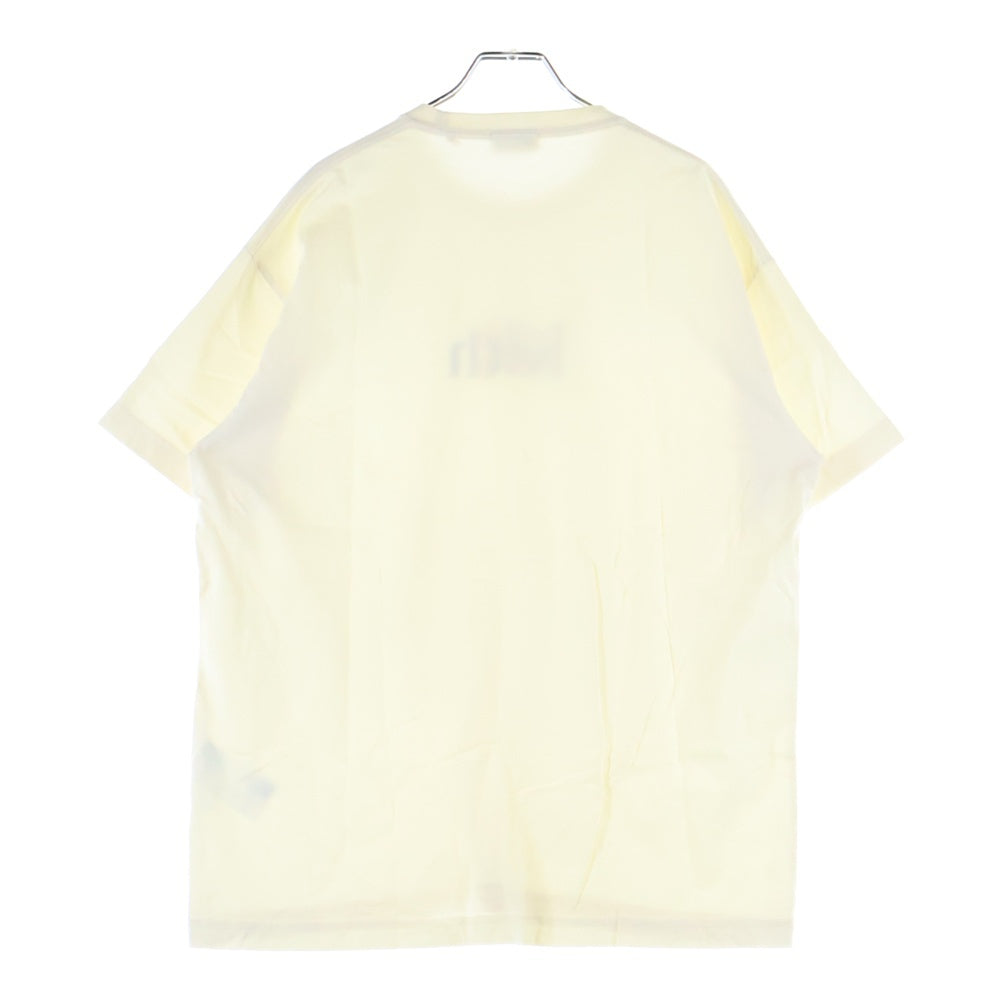 KITH(キス) BLUE CORSAGE TEE ブルー コサージュ クルーネック半袖Tシャツ カットソー アイボリー