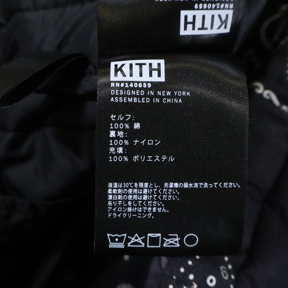KITH(キス) 21SS CARMINE COACHES JACKET STADIUM カーマイン ペイズリー コーチジャケット パープル