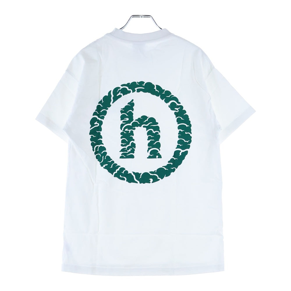 HIDDEN NY(ヒドゥン ニューヨーク) ロゴプリント クルーネック半袖Tシャツ カットソー ホワイト