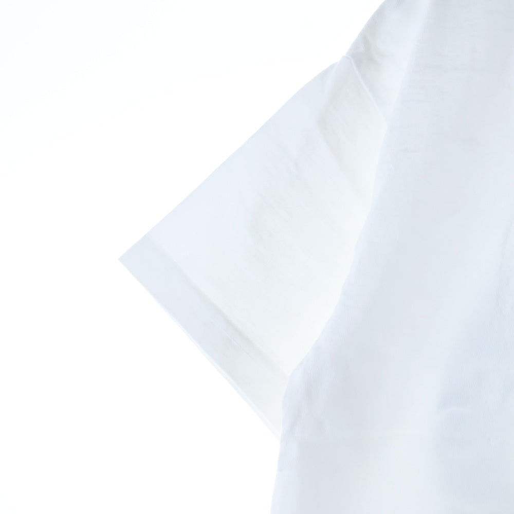 HIDDEN NY(ヒドゥン ニューヨーク) ロゴプリント クルーネック半袖Tシャツ カットソー ホワイト