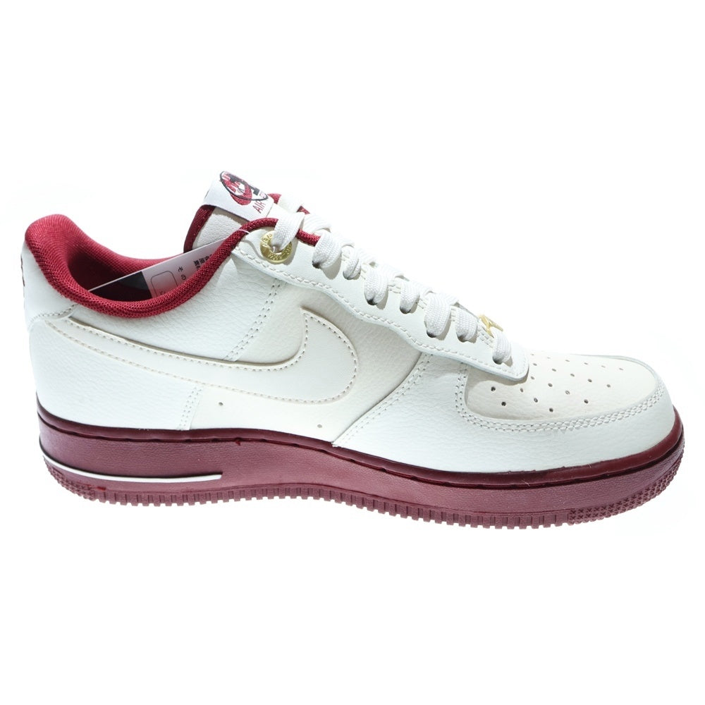 NIKE(ナイキ) WMNS AIR FORCE 1 LOW 40TH ANNIVERSARY ウィメンズ エアフォース1 40周年記念 ローカットスニーカー ホワイト/バーガンディ US9/26cm DQ7582-100