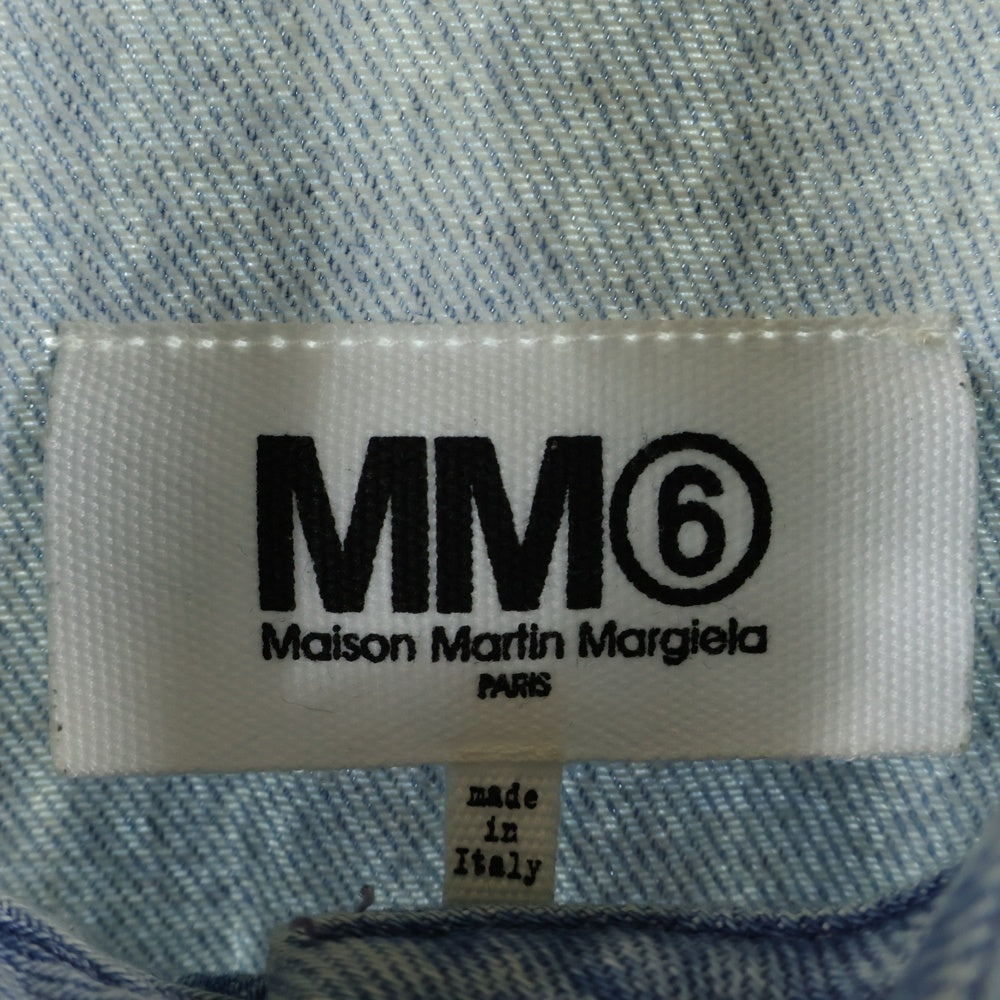 MM6 Maison Margiela(エムエムシックスメゾンマルジェラ) 15SS 7分丈 ロングデニムシャツ インディゴ S32AA0094 S30460