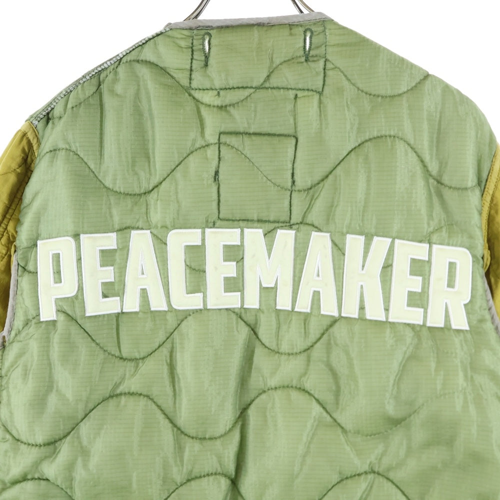 OAMC(オーエーエムシー) 22AW OVERDYED M-65 LINER オーバーダイ キルティング サイドカット ライナー ノーカラージャケット カーキ 22A28OAX08