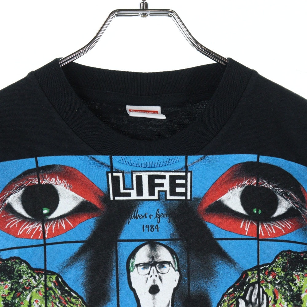 SUPREME(シュプリーム) 19SS Gilbert & George LIFE Tee ギルバート&ジョージプリントTシャツ ブラック