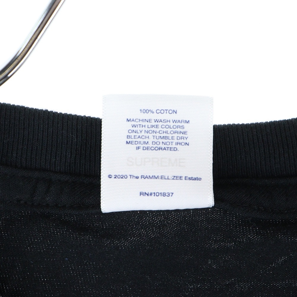 SUPREME(シュプリーム) 20SS Rammellzee Tee ラメルジー プリント 半袖Tシャツ カットソー ブラック