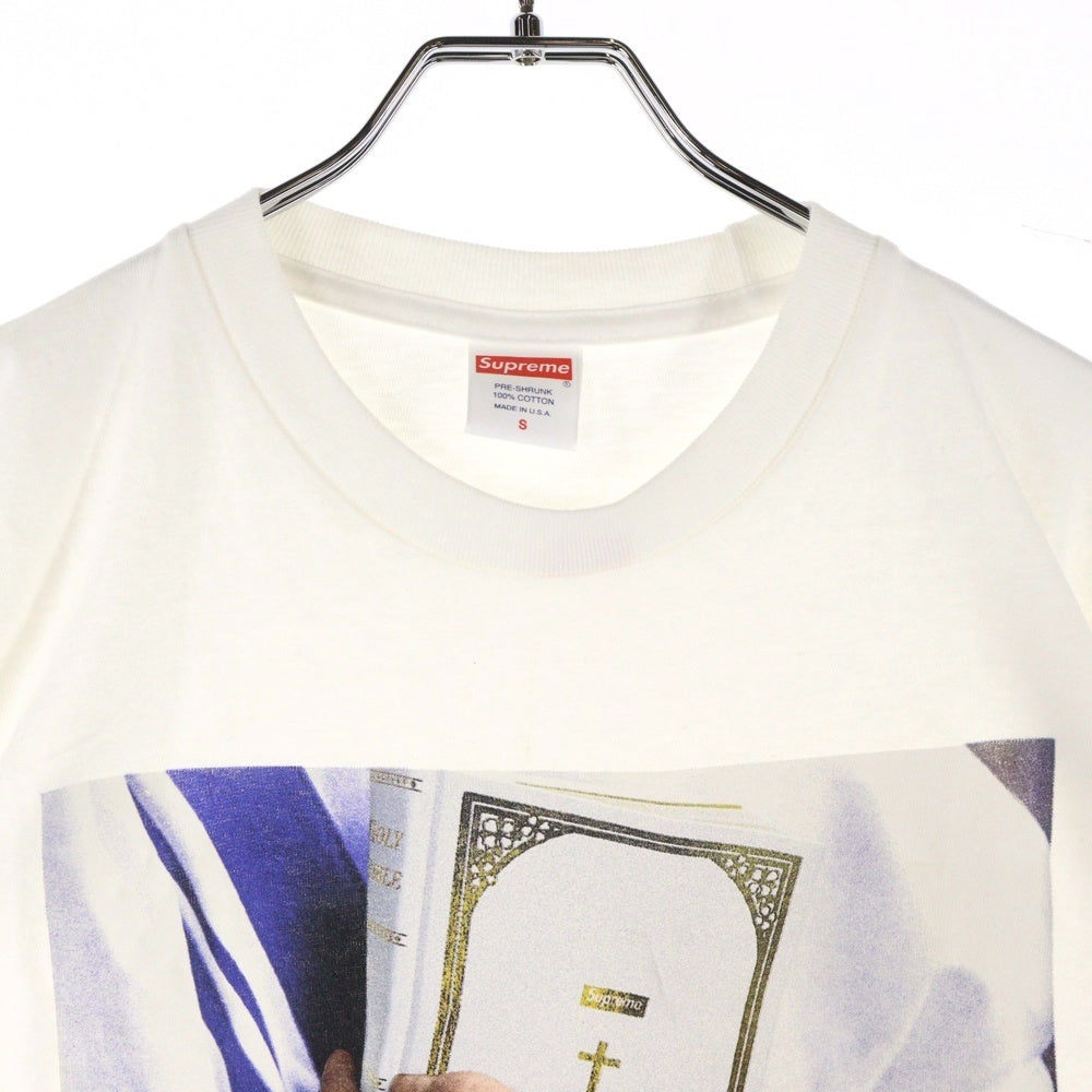 SUPREME(シュプリーム) 19AW Bible Tee バイブル 聖書 フォトプリント 半袖Tシャツ ホワイト