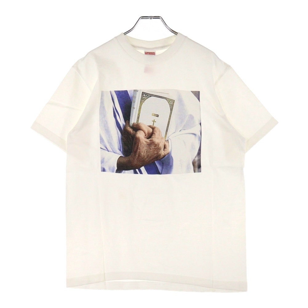 SUPREME(シュプリーム) 19AW Bible Tee バイブル 聖書 フォトプリント 半袖Tシャツ ホワイト