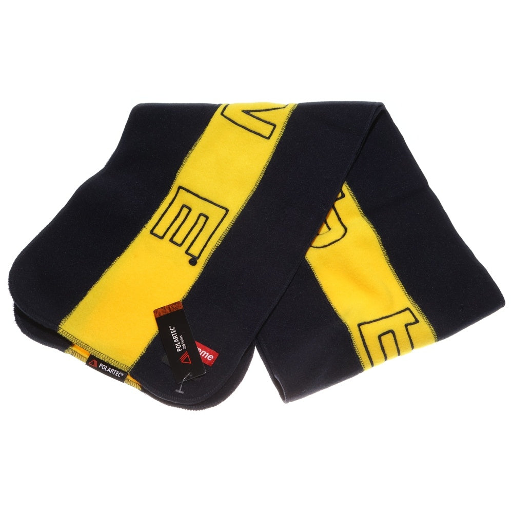 SUPREME(シュプリーム) 18AW POLARTEC SCARF ポーラテックスカーフ マフラー ブラック/イエロー