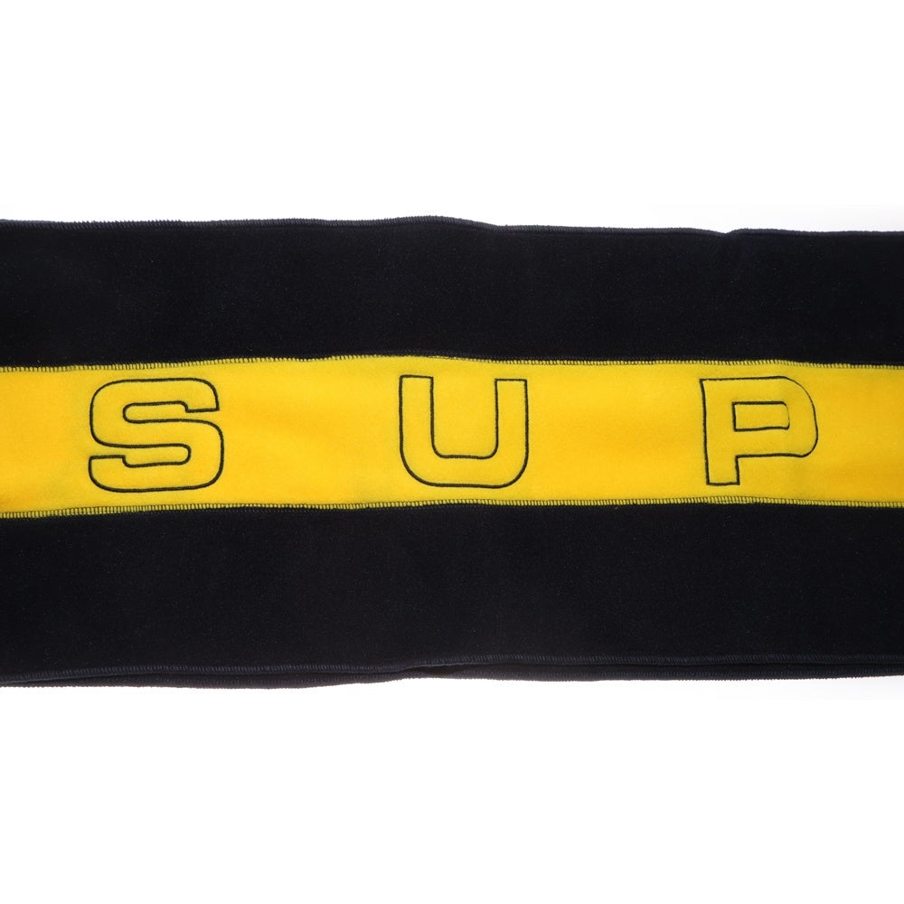 SUPREME(シュプリーム) 18AW POLARTEC SCARF ポーラテックスカーフ マフラー ブラック/イエロー