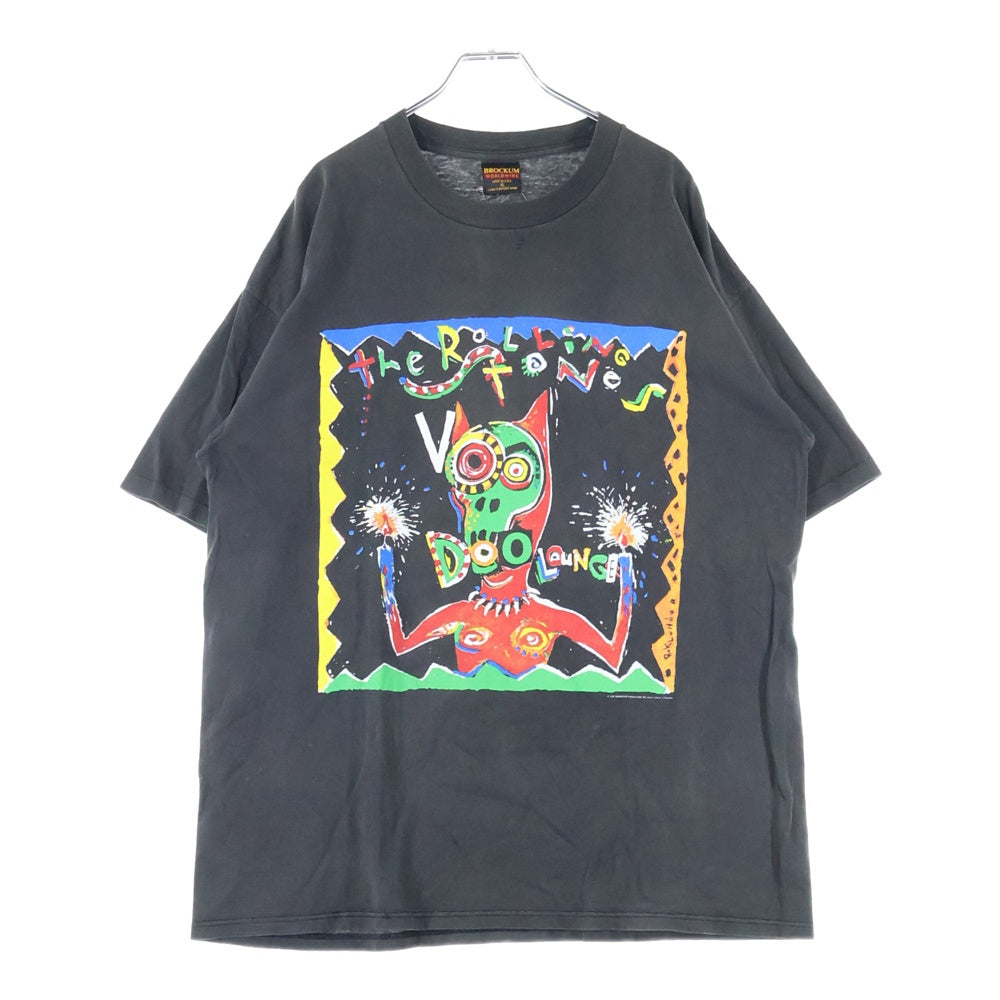 VINTAGE(ヴィンテージ) 90S VINTAGE ROLLING STONES VOODOO LOUNGE LIVE WORLD TOUR 1995 ヴィンテージ ローリングストーンズ プリント 半袖Tシャツ カットソー ブラック