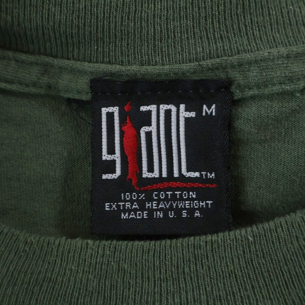 VINTAGE(ヴィンテージ) 90S VINTAGE AEROSMITH NOTHING CAN STOP THIS ROCK WORLD TOUR TEE エアロスミス 両面プリント 半袖Tシャツ カットソー カーキ