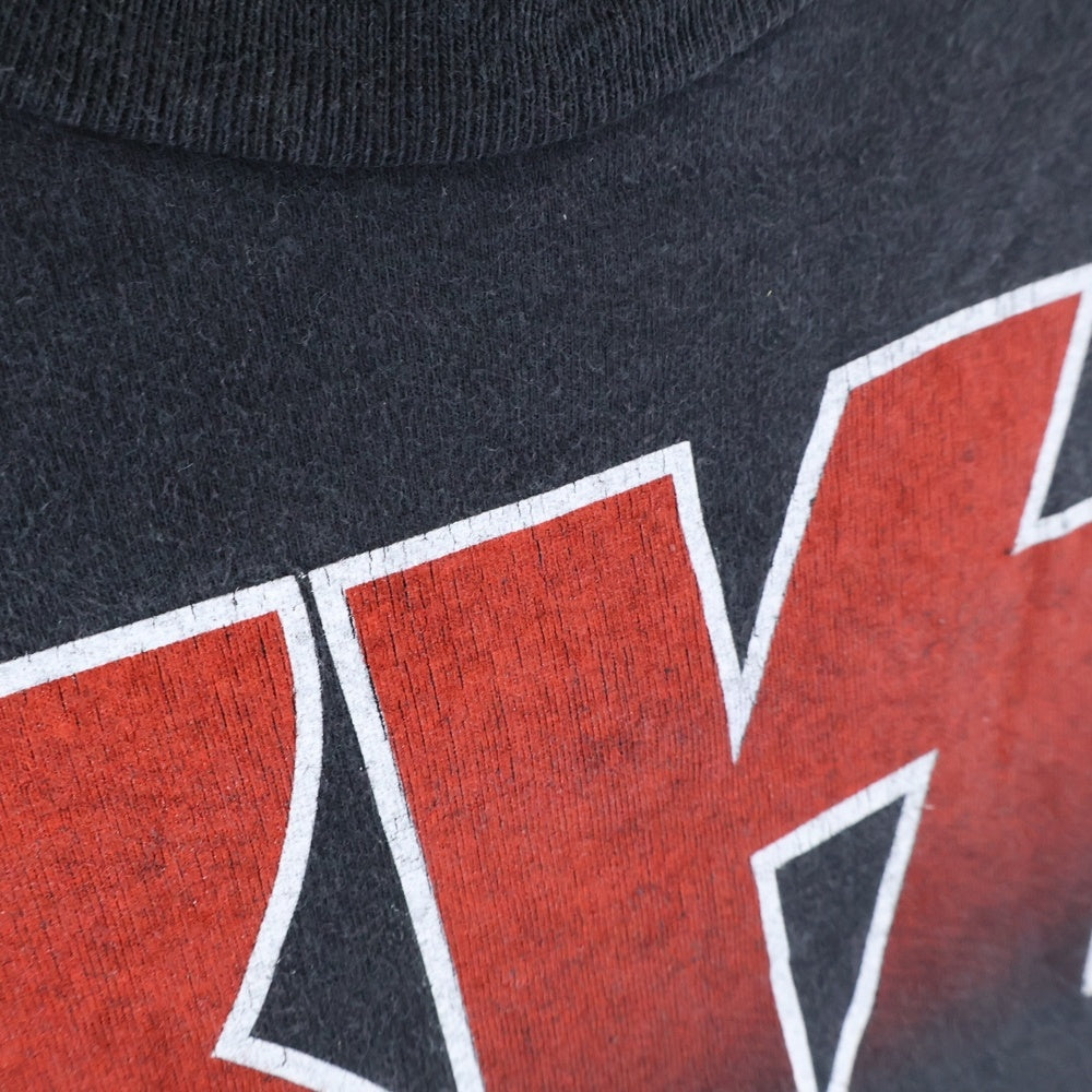VINTAGE(ヴィンテージ) 90S VINTAGE KISS ALIVE WORLD WIDE TOURE 96 97 キス ワールドワイドツアー プリント 半袖Tシャツ カットソー ブラック