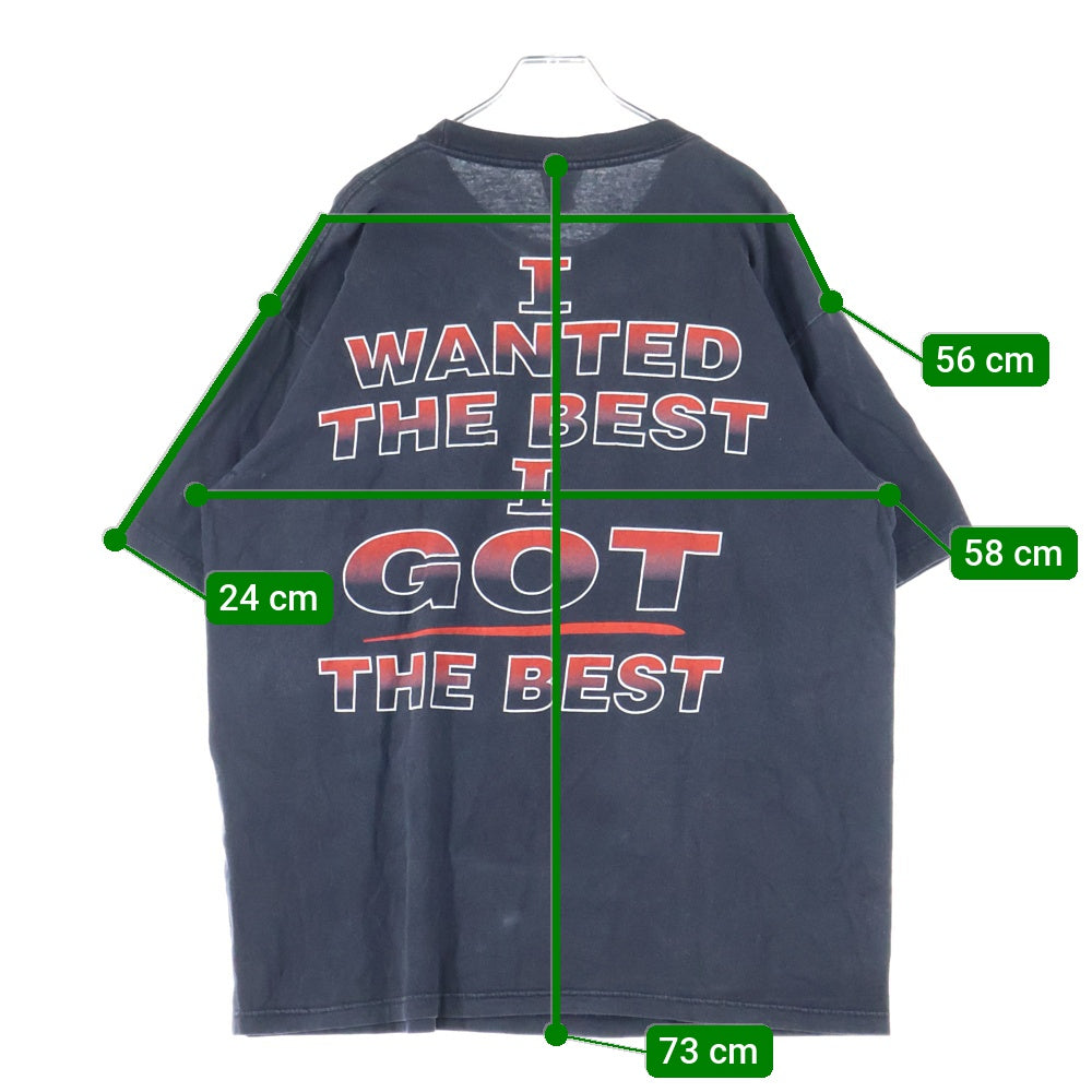 VINTAGE(ヴィンテージ) 90S VINTAGE KISS ALIVE WORLD WIDE TOURE 96 97 キス ワールドワイドツアー プリント 半袖Tシャツ カットソー ブラック