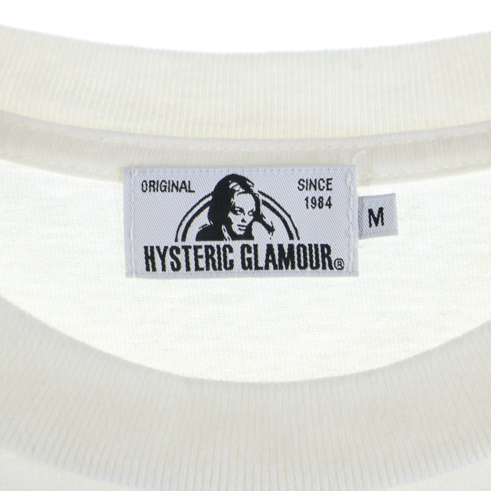HYSTERIC GLAMOUR(ヒステリックグラマー) BAD GIRL バッドガール プリント クルーネック 半袖Tシャツ カットソー ホワイト 02182CT18