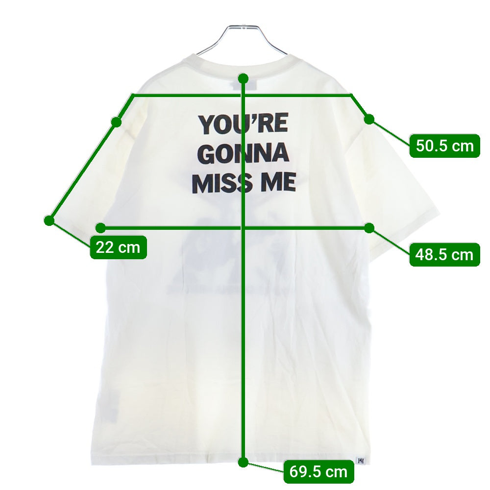 HYSTERIC GLAMOUR(ヒステリックグラマー) BAD GIRL バッドガール プリント クルーネック 半袖Tシャツ カットソー ホワイト 02182CT18